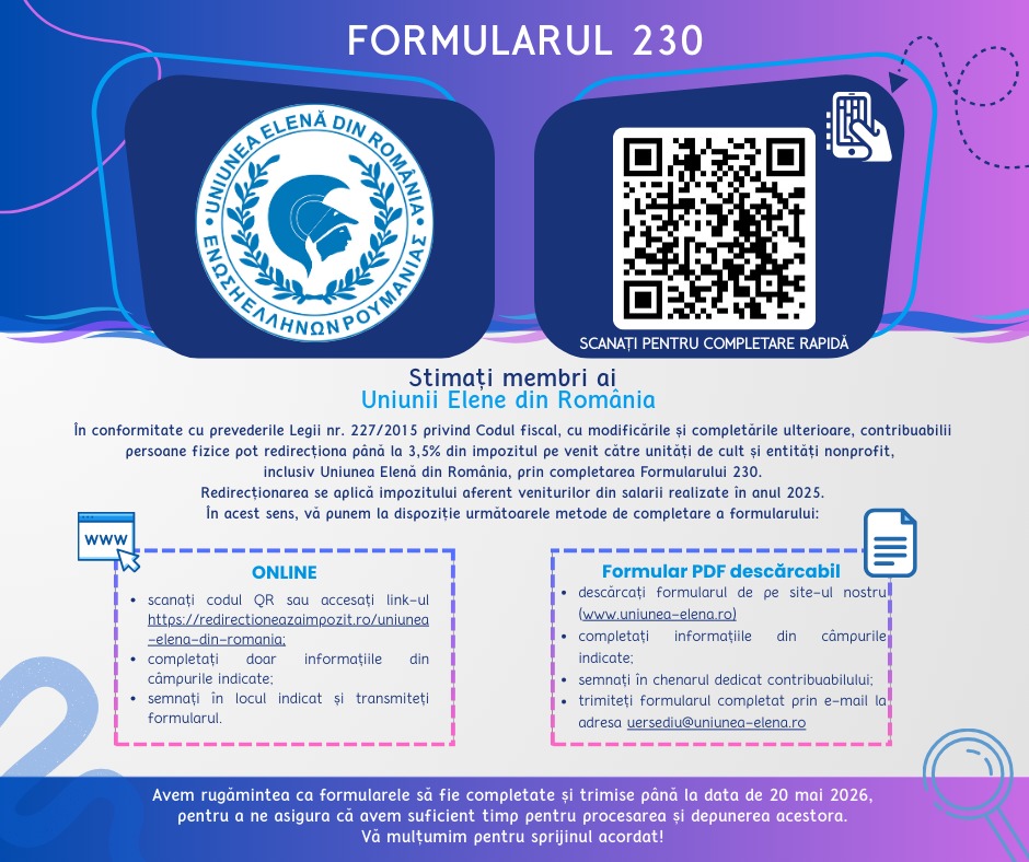 Alături de Uniunea Elenă din România